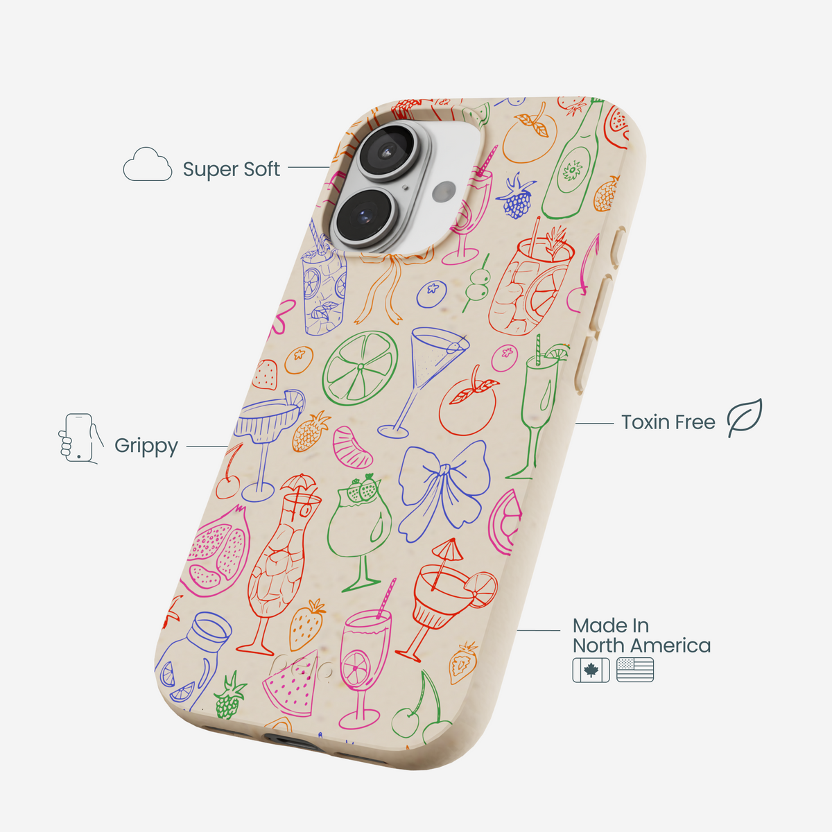 Seashell Happy Hour iPhone 17 Case