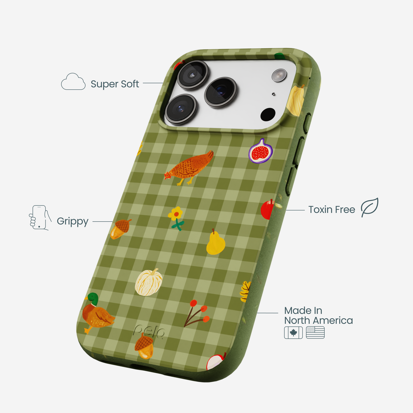 Forest Floor Harvest Folk iPhone 17 Pro Case