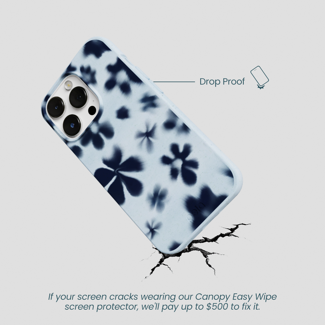 Powder Blue Hazy Daisies iPhone 13 Pro Case