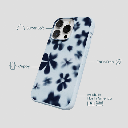 Powder Blue Hazy Daisies iPhone 13 Pro Case