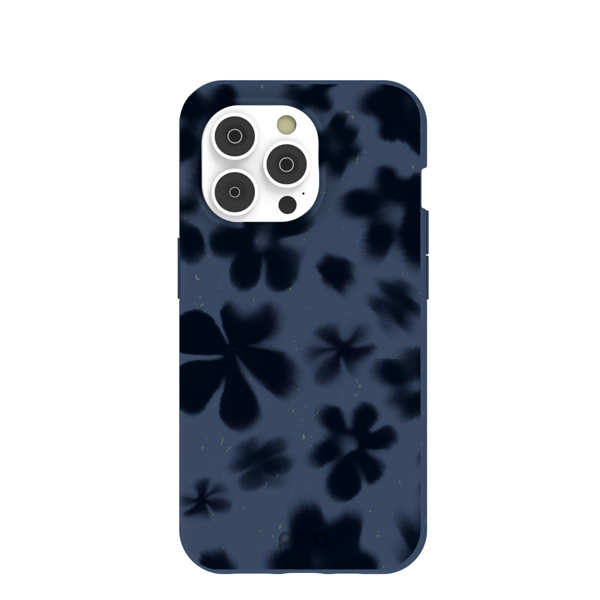 Navy Blue Hazy Daisies iPhone 14 Pro Case