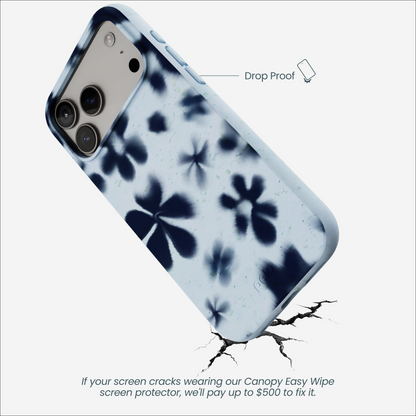 Powder Blue Hazy Daisies iPhone 17 Pro Max Case