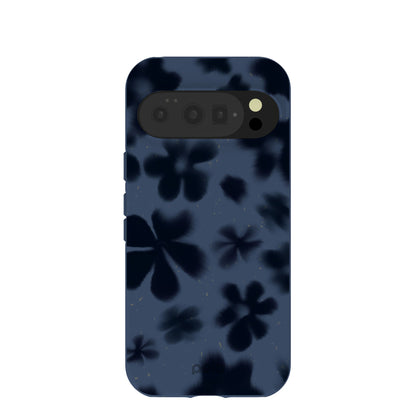 Navy Blue Hazy Daisies Google Pixel 10/10 Pro Case