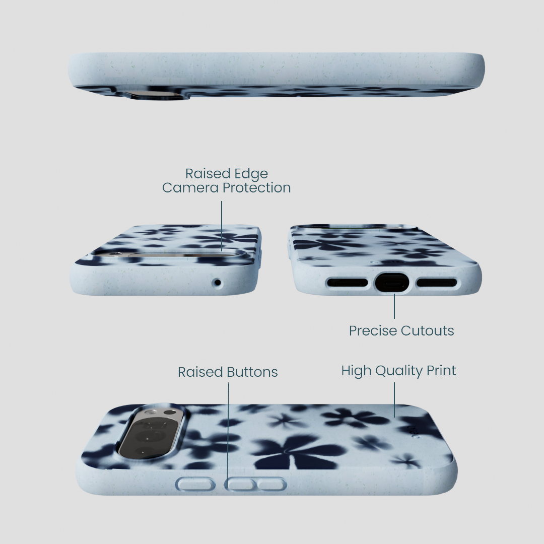 Powder Blue Hazy Daisies Google Pixel 10/10 Pro Case