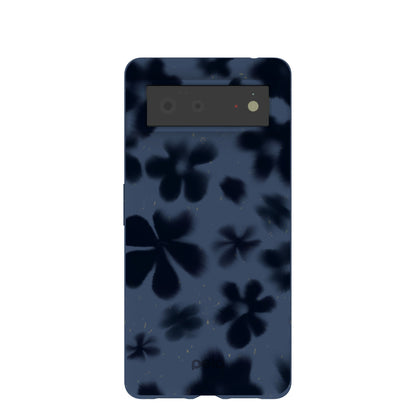 Navy Blue Hazy Daisies Google Pixel 6 Case