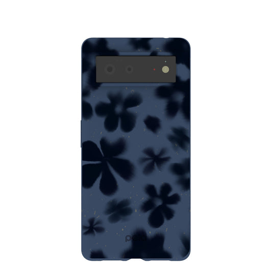 Navy Blue Hazy Daisies Google Pixel 6 Case