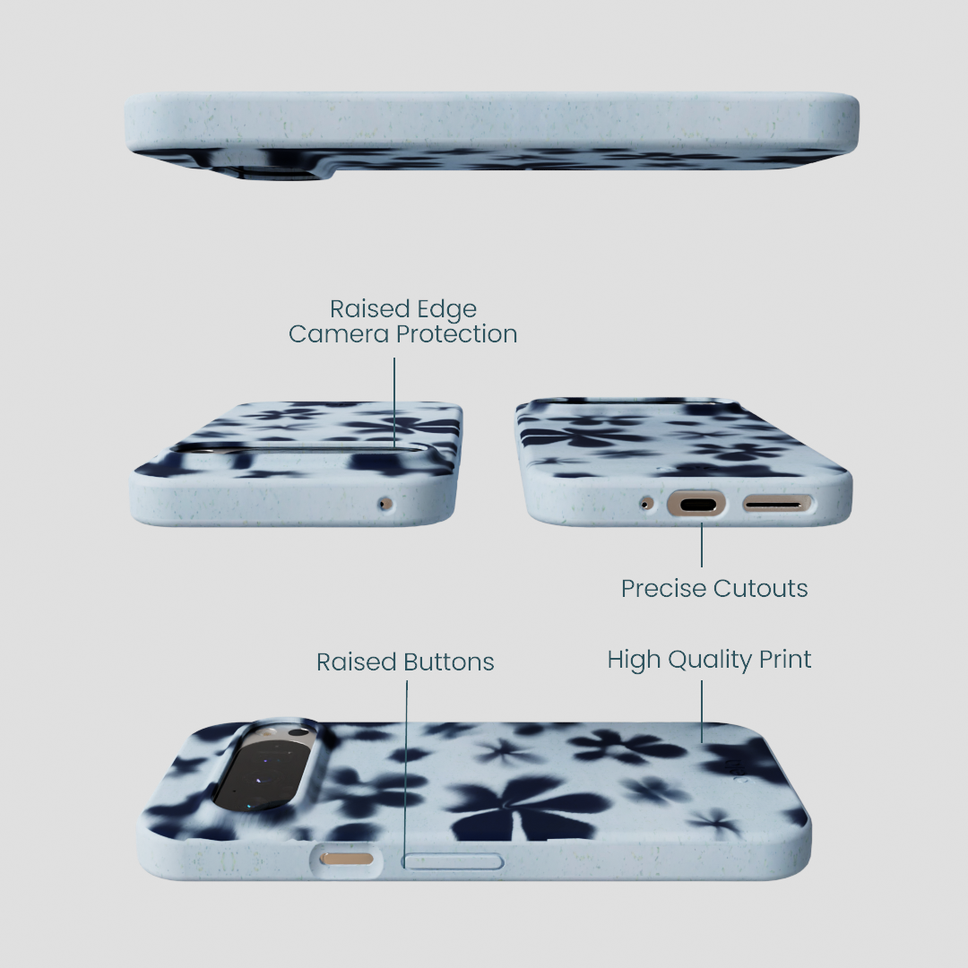 Powder Blue Hazy Daisies Google Pixel 9/9 Pro Case