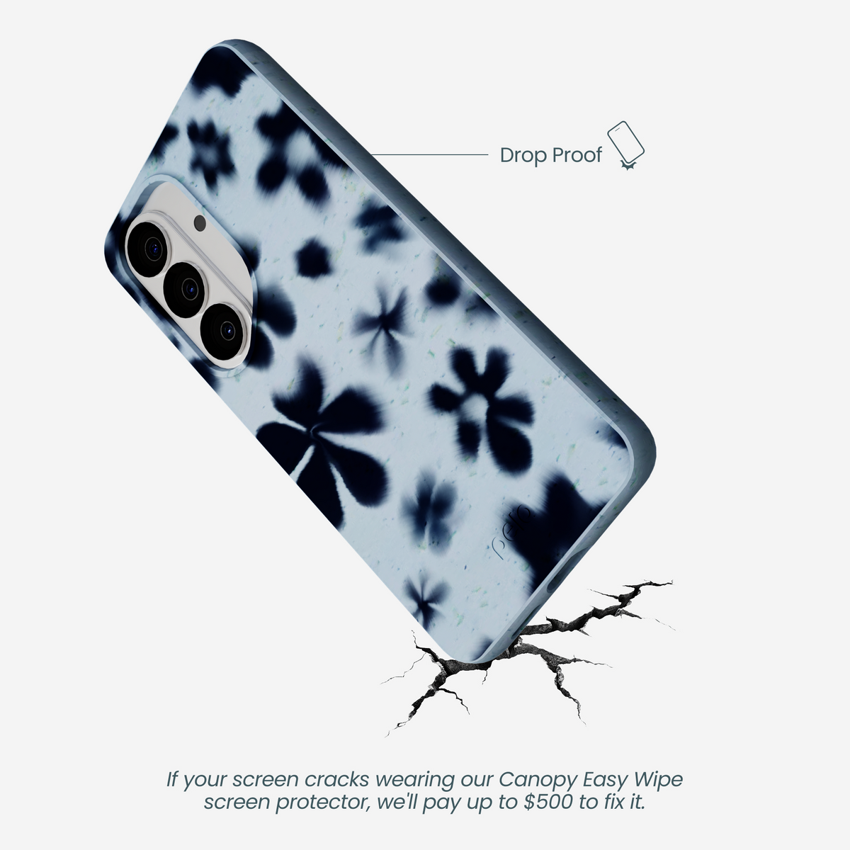 Powder Blue Hazy Daisies Samsung Galaxy S26 Case