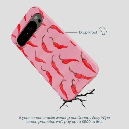 Bubblegum Pink Heatwave Google Pixel 10 Pro XL Case