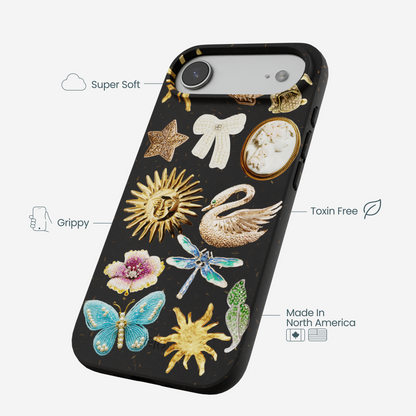 Black Heirloom Collage iPhone Air Case