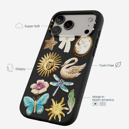 Black Heirloom Collage iPhone 17 Pro Max Case