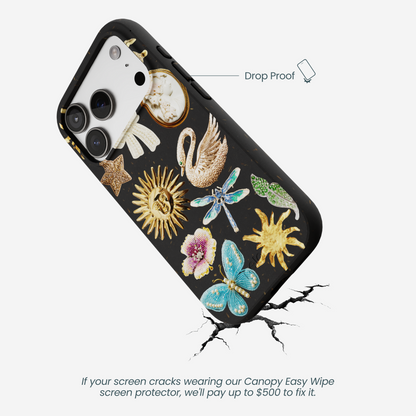 Black Heirloom Collage iPhone 17 Pro Case