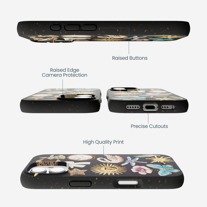 Black Heirloom Collage iPhone 17 Case