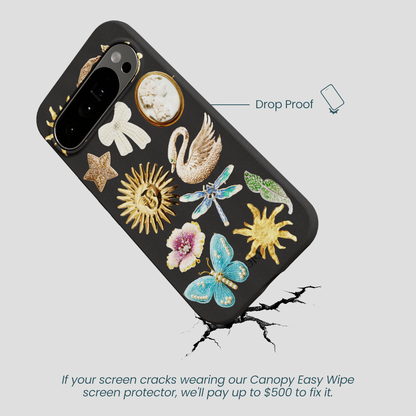 Black Heirloom Collage Google Pixel 10 Pro XL Case