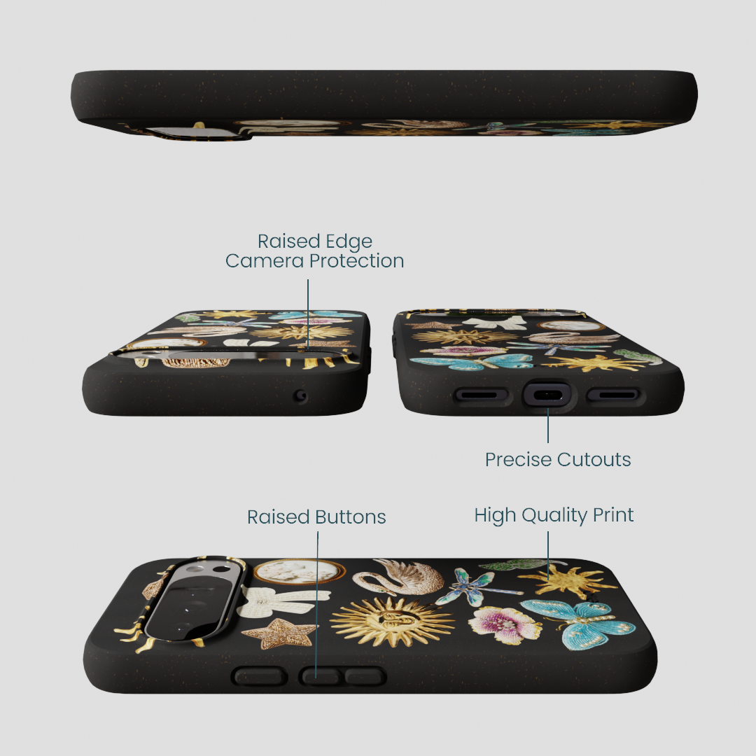 Black Heirloom Collage Google Pixel 10 Pro XL Case