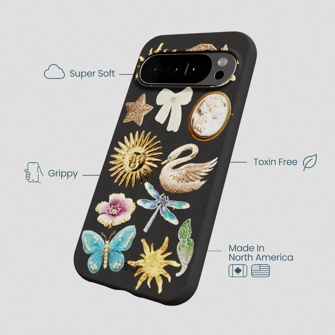 Black Heirloom Collage Google Pixel 10 Pro XL Case