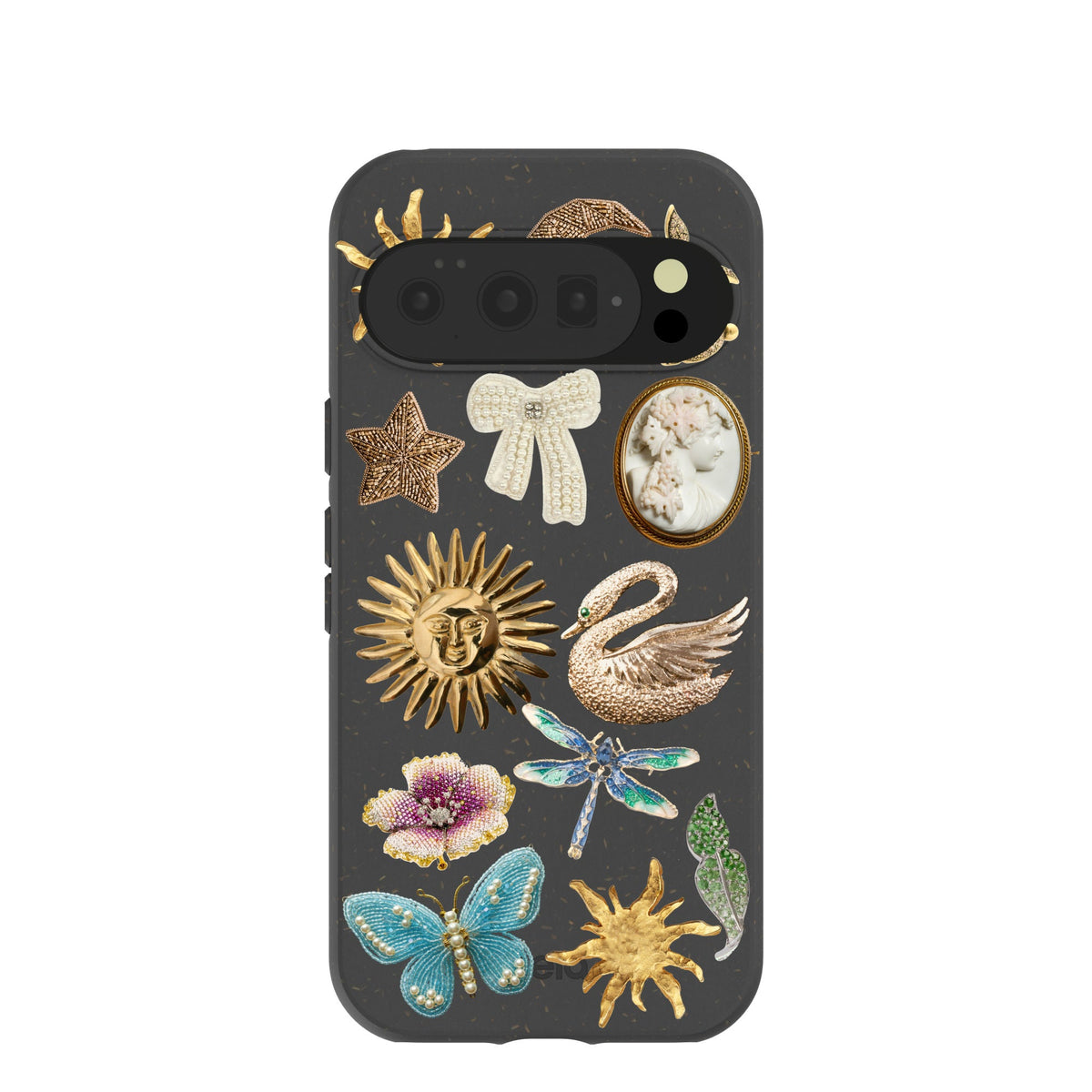 Black Heirloom Collage Google Pixel 10/10 Pro Case