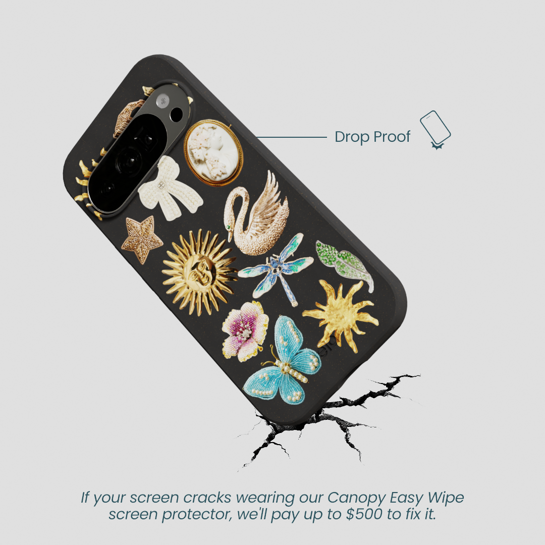 Black Heirloom Collage Google Pixel 10/10 Pro Case