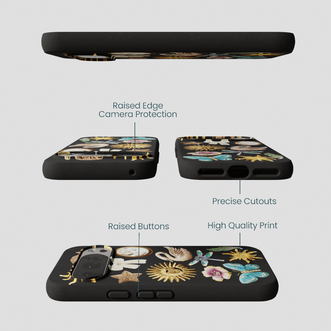 Black Heirloom Collage Google Pixel 10/10 Pro Case