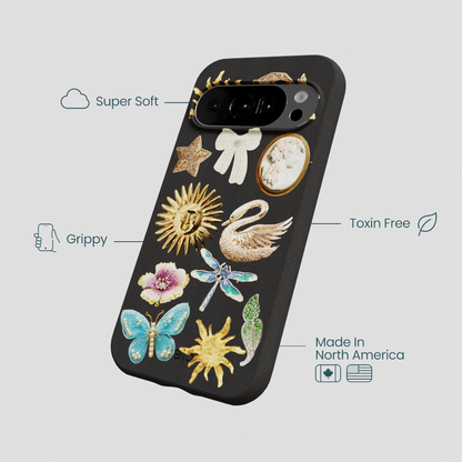 Black Heirloom Collage Google Pixel 10/10 Pro Case