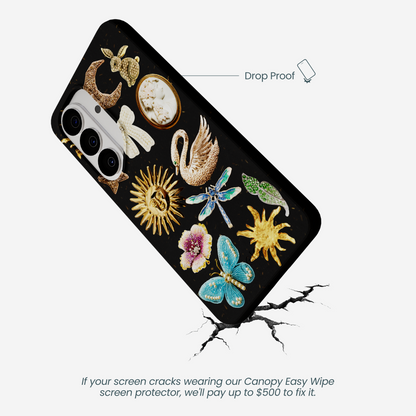Black Heirloom Collage Samsung Galaxy S26 Case