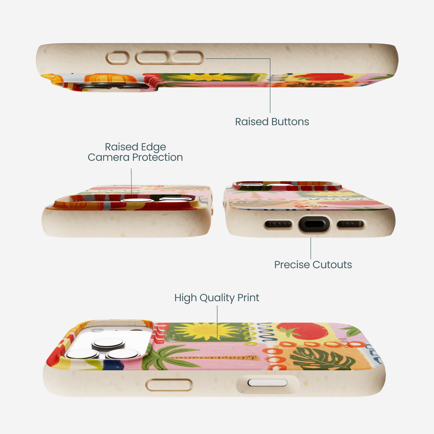 Seashell Hello Sunshine iPhone 17 Pro Case
