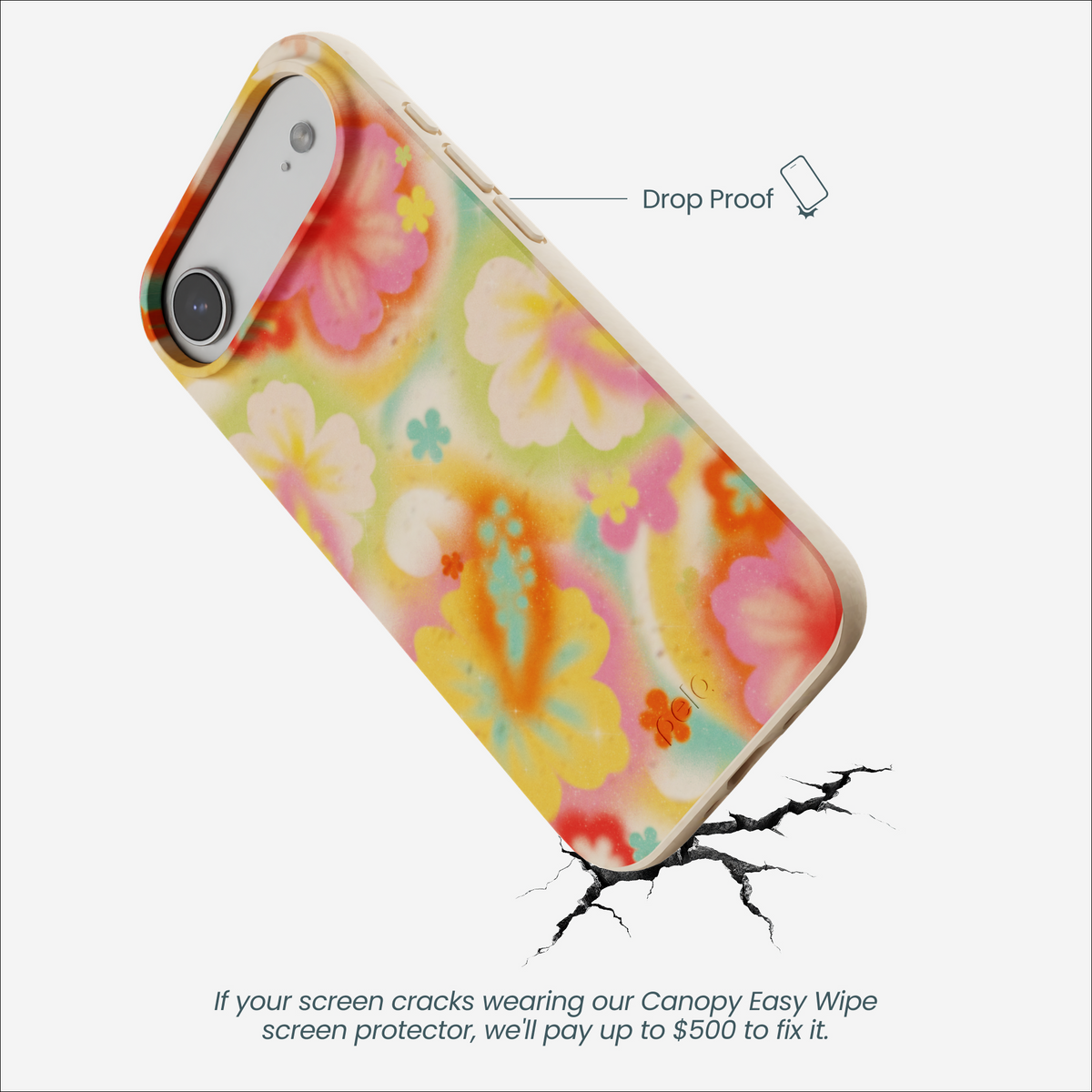 Seashell Hibiscus Glow iPhone Air Case