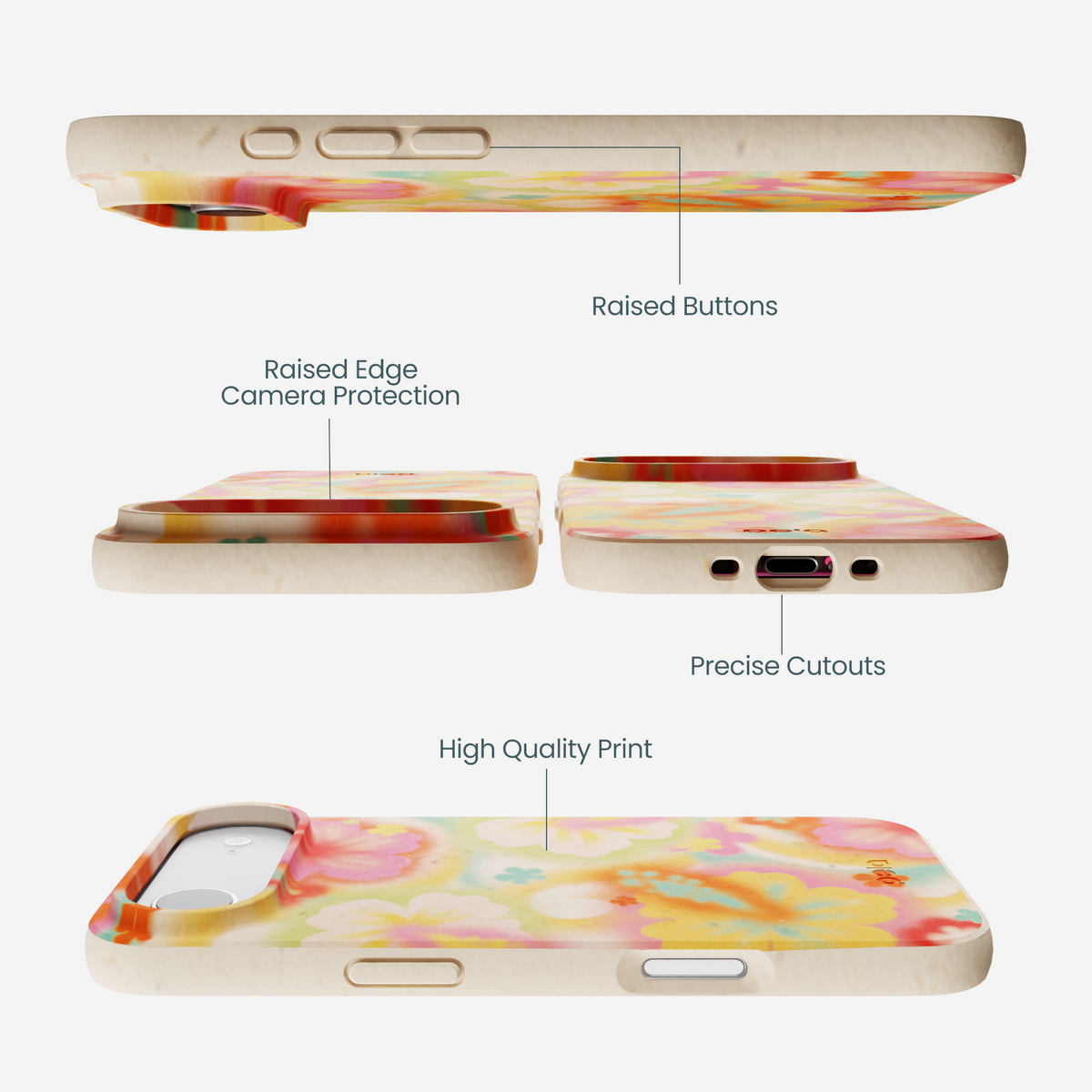 Seashell Hibiscus Glow iPhone Air Case