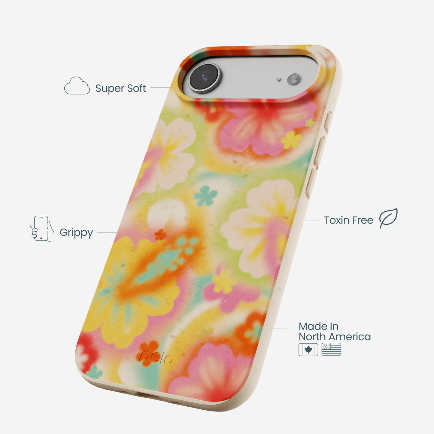 Seashell Hibiscus Glow iPhone Air Case