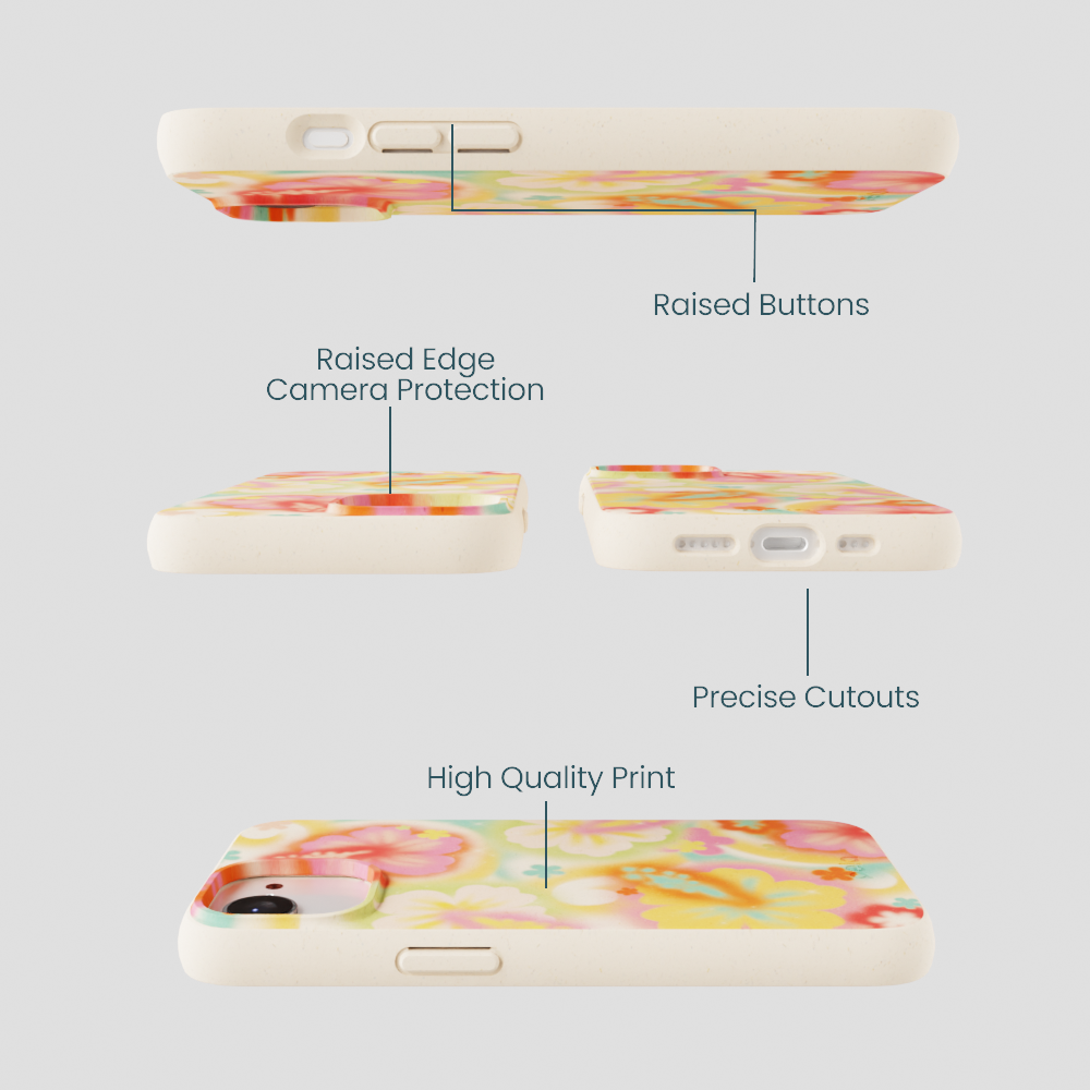 Seashell Hibiscus Glow iPhone 16e/17e Case