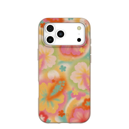 Seashell Hibiscus Glow iPhone 17 Pro Max Case