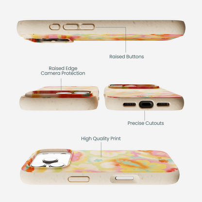 Seashell Hibiscus Glow iPhone 17 Pro Case