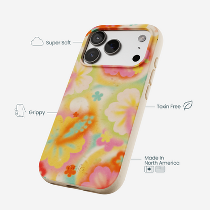 Seashell Hibiscus Glow iPhone 17 Pro Case