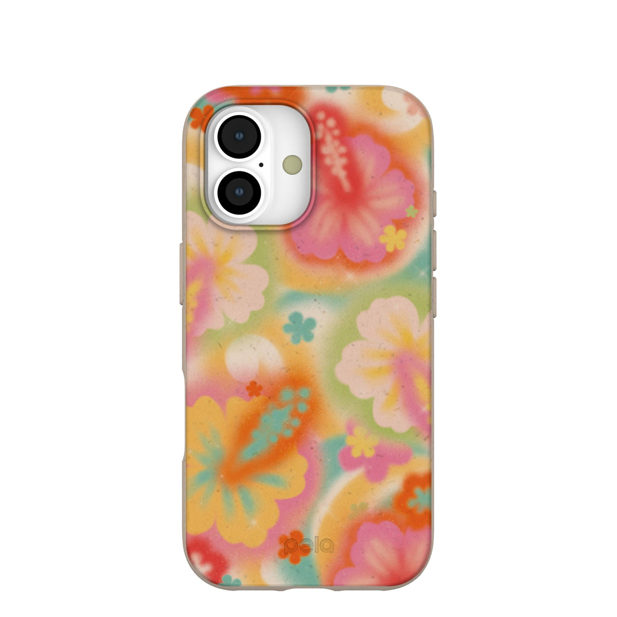 Seashell Hibiscus Glow iPhone 17 Case