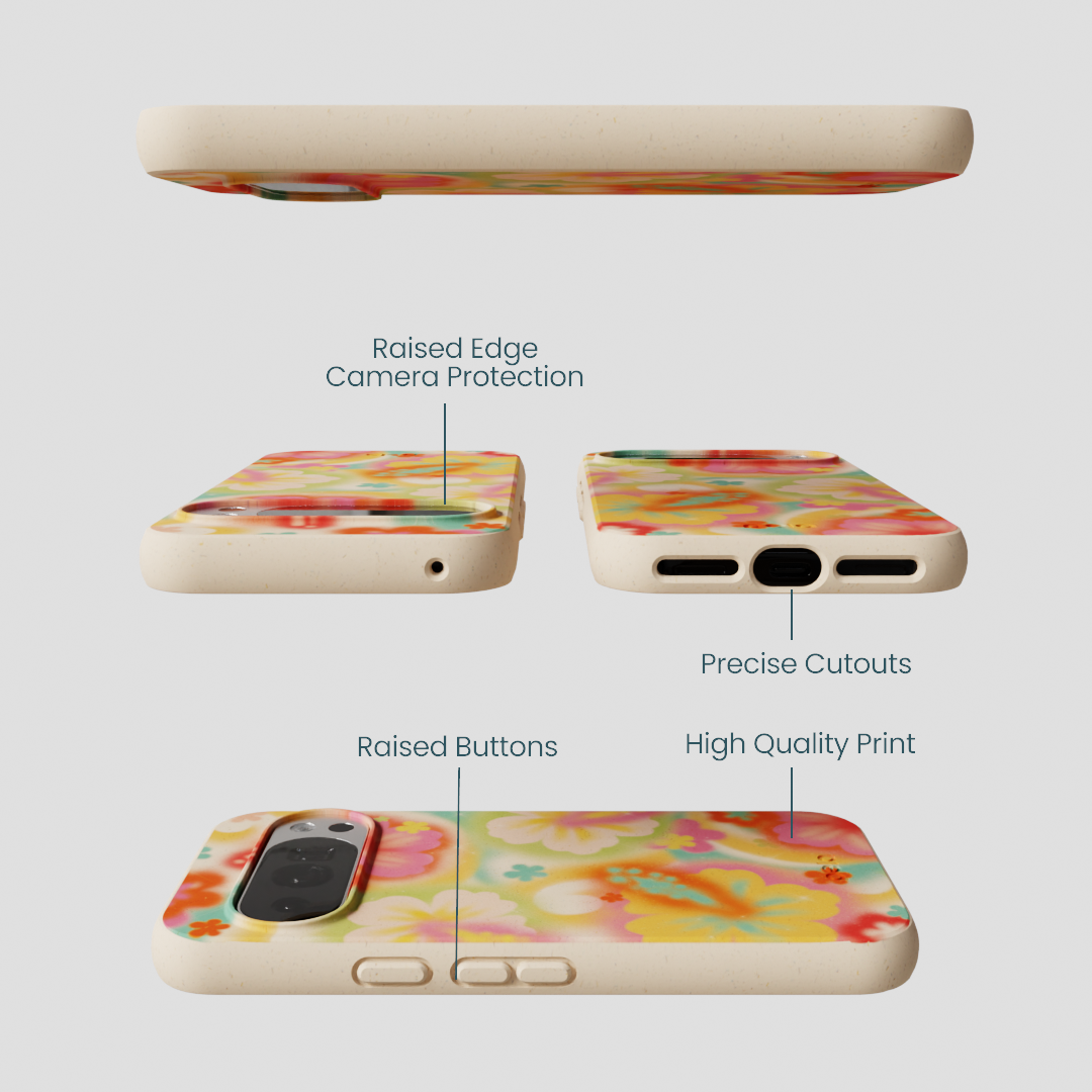 Seashell Hibiscus Glow Google Pixel 10/10 Pro Case