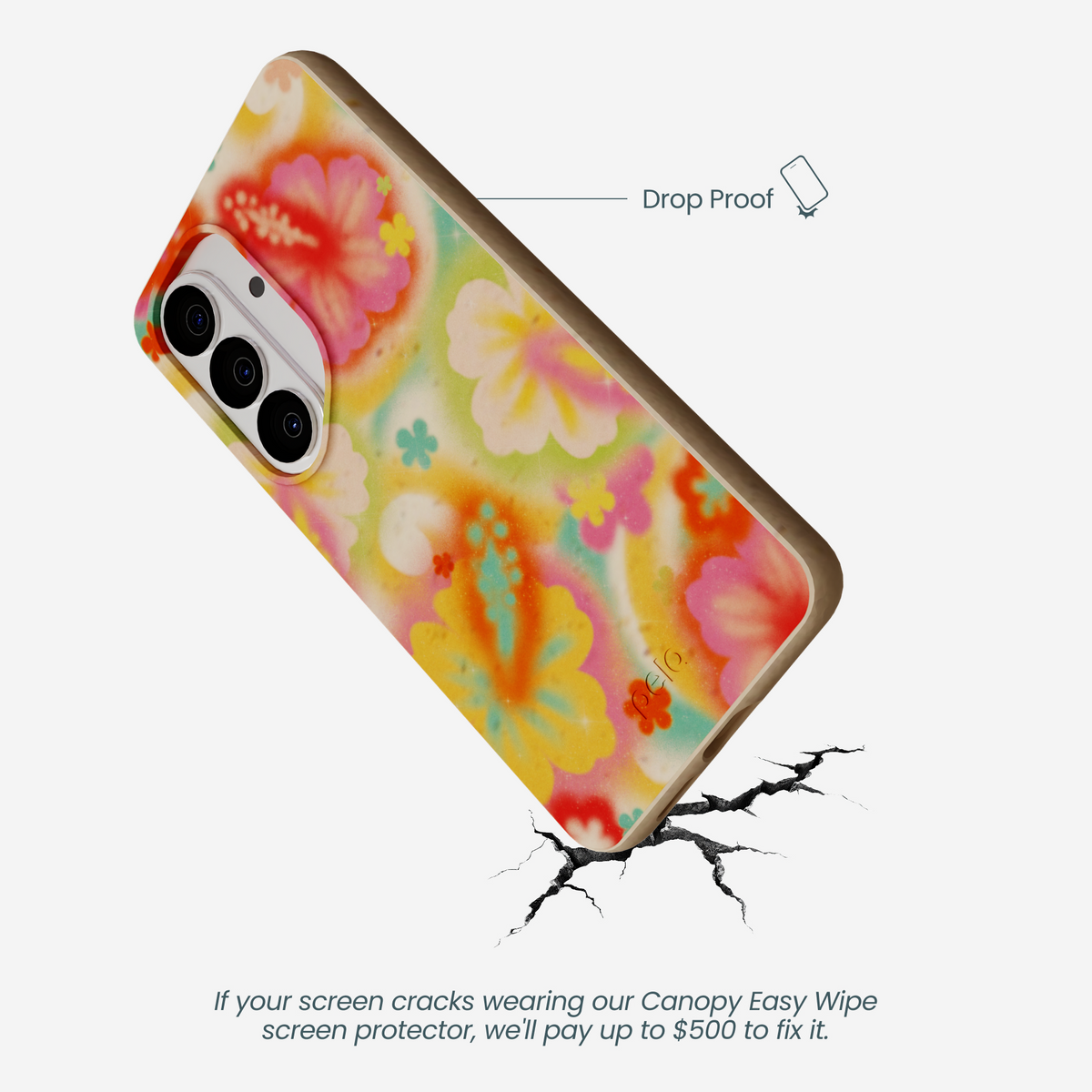 Seashell Hibiscus Glow Samsung Galaxy S26 Case