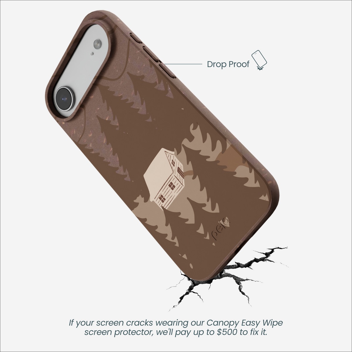 Chocolate Brown Hidden Cabin iPhone Air Case