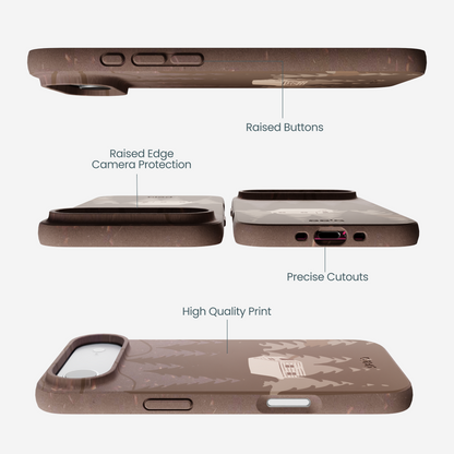 Chocolate Brown Hidden Cabin iPhone Air Case