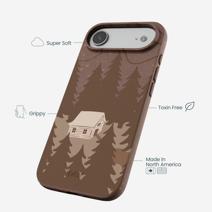 Chocolate Brown Hidden Cabin iPhone Air Case