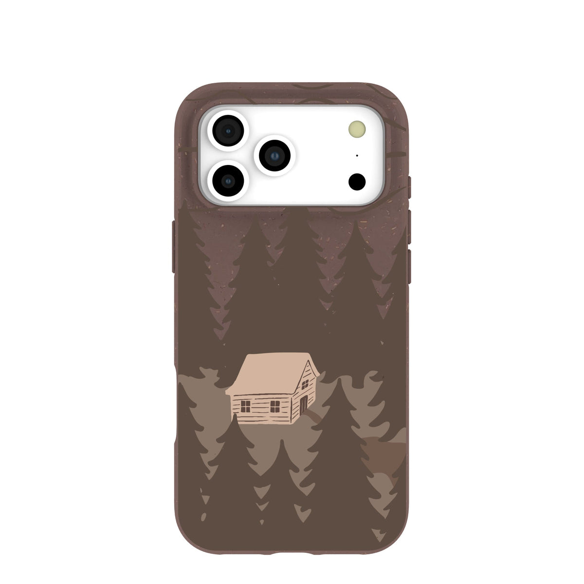Chocolate Brown Hidden Cabin iPhone 17 Pro Max Case