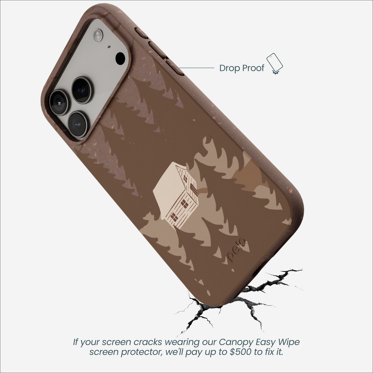 Chocolate Brown Hidden Cabin iPhone 17 Pro Max Case