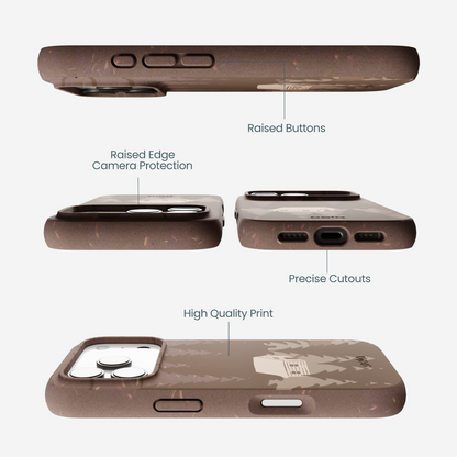 Chocolate Brown Hidden Cabin iPhone 17 Pro Case