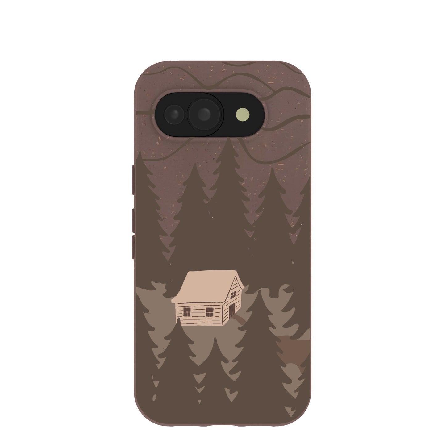 Chocolate Brown Hidden Cabin Google Pixel 10a Case
