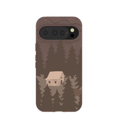 Chocolate Brown Hidden Cabin Google Pixel 10/10 Pro Case