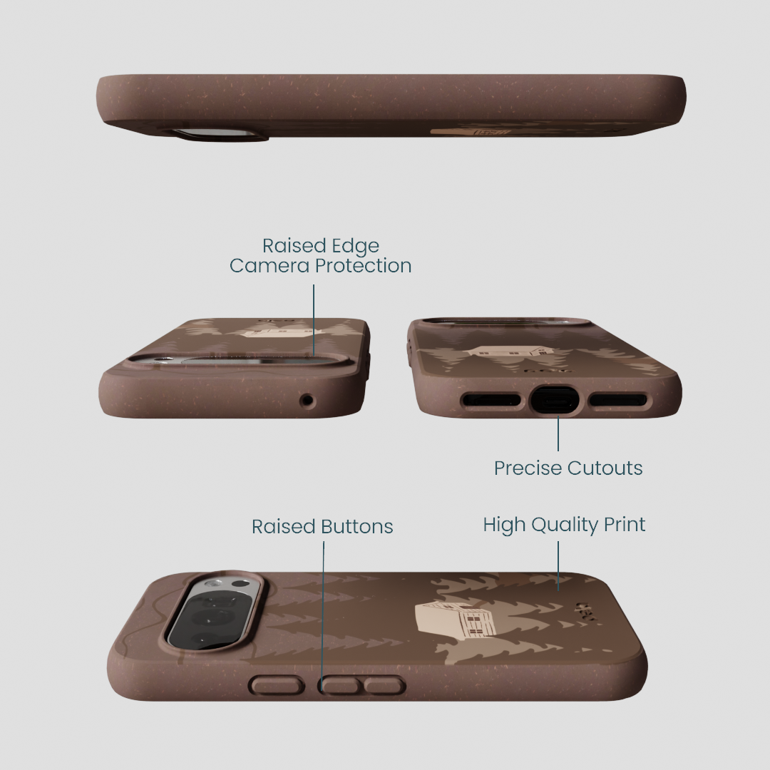 Chocolate Brown Hidden Cabin Google Pixel 10/10 Pro Case