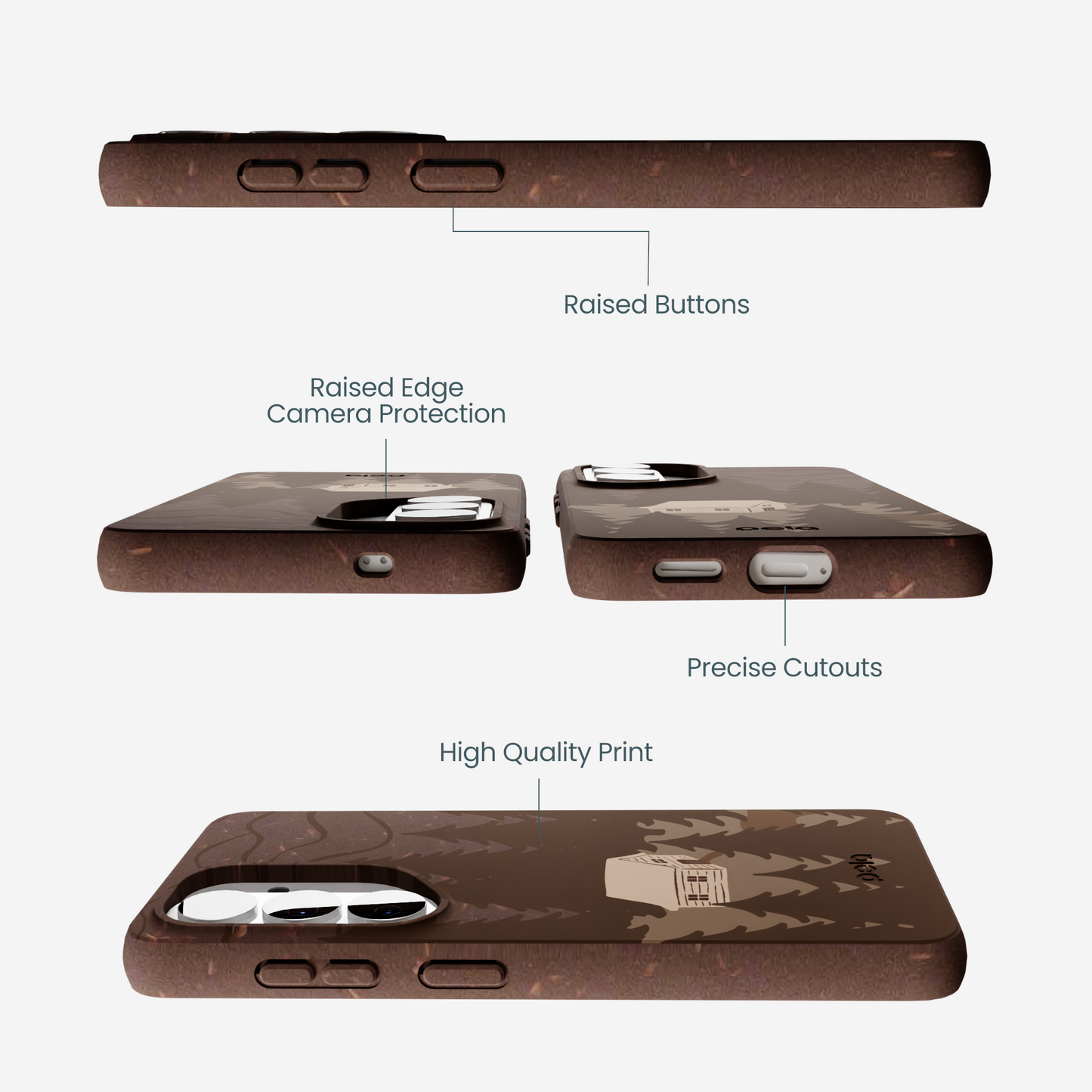 Chocolate Brown Hidden Cabin Samsung Galaxy S26 Case