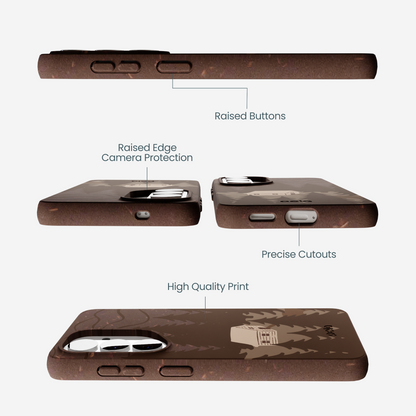 Chocolate Brown Hidden Cabin Samsung Galaxy S26 Case