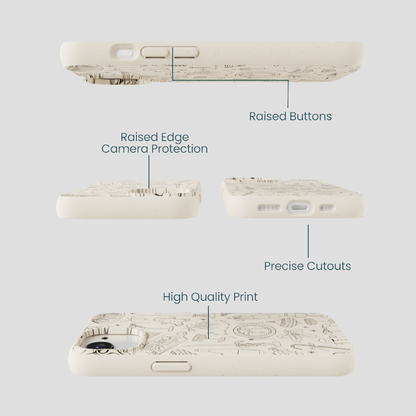 London Fog Holiday Dinner Party iPhone 16e/17e Case