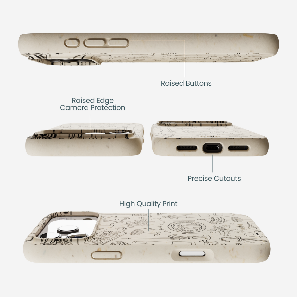 London Fog Holiday Dinner Party iPhone 17 Pro Max Case