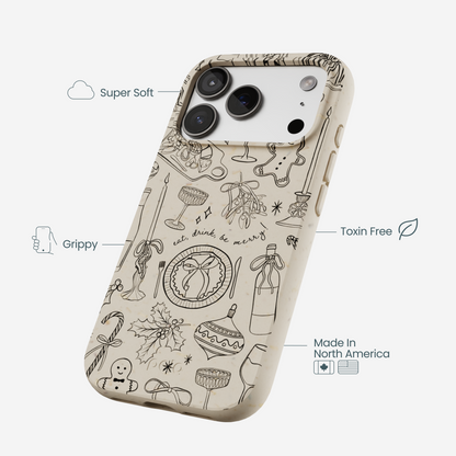 London Fog Holiday Dinner Party iPhone 17 Pro Case
